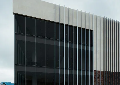 Commercial façade at the current 70 percent visual reference