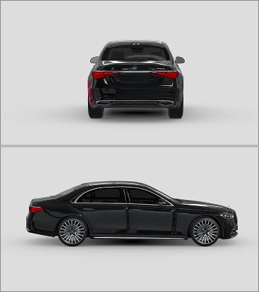 Sedan Sides and Rear (98% DS-MAX) (10 Years Warranty)
