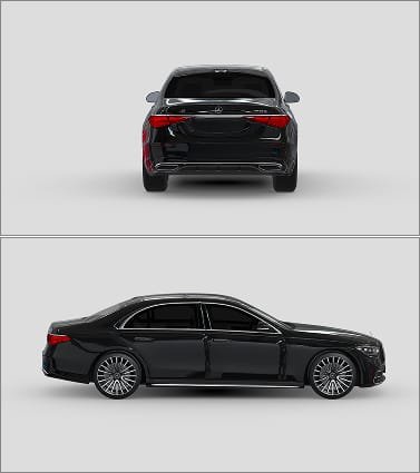 Sedan Sides and Rear (98% DS-MAX) (10 Years Warranty)