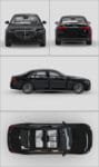 Sedan Sides, Rear, Windshield and Sunroof (98% DS-MAX) (10 Years Warranty)