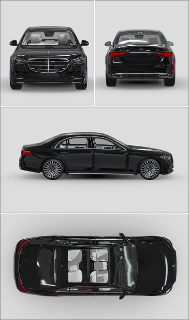 Sedan Sides, Rear, Windshield and Sunroof (98% DS-MAX) (10 Years Warranty)