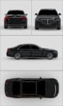 Sedan Sides, Rear, Windshield and Sunroof (98% DS-MAX) (10 Years Warranty)