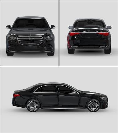 Sedan Sides, Rear & Windshield (98% DS-MAX) (10 Years Warranty)