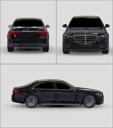 Sedan Sides, Rear & Windshield (98% DS-MAX) (10 Years Warranty)